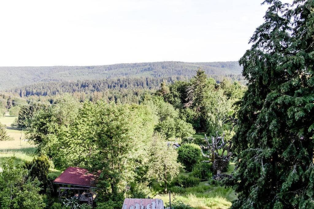 4-Zimmer-Ferienwohnung Waldbluemle Dobel Exterior foto